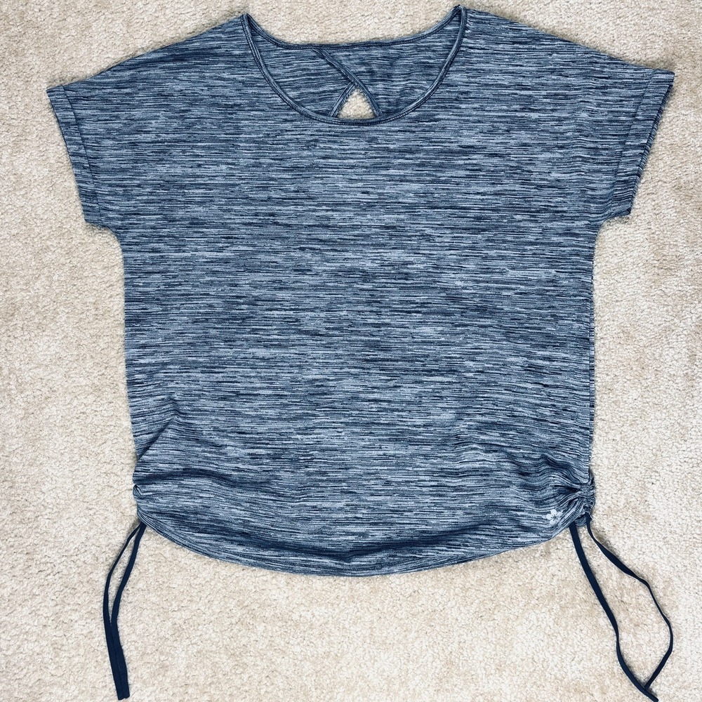 Tuff Athletics Active Tee | Size XLarge | Keyhole Back | Cinch Sides|Workout Top